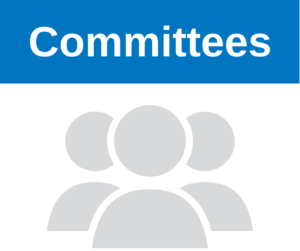"Committees" button with grey people icon
